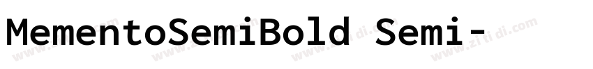 MementoSemiBold Semi字体转换